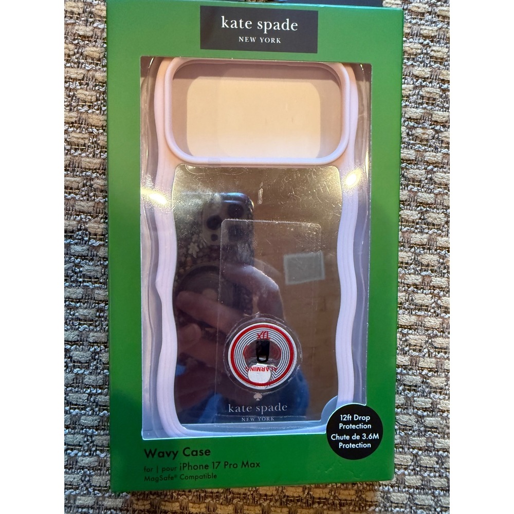 Kate Spade Wavy Case iPhone 17 Pro Max Pink New Mirror MagSafe Protective Cover